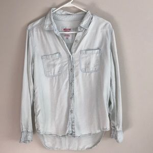 Light Denim Button-Down Shirt